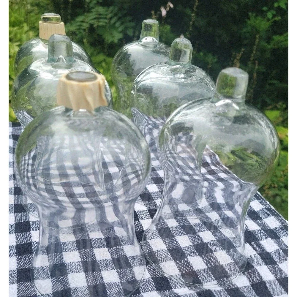 6 HOME INTERIORS / HOMCO VOTIVE CUPS - CLEAR GLASS TRADITIONS Home Decor 90's